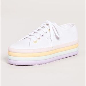 Superga candy platform sneakers. New with box and packaging.